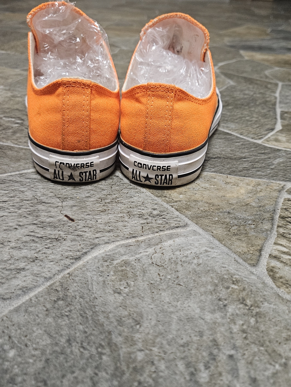 Converse NEON Orange Low Top Sneakers - Picture 6 of 9
